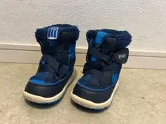 IFME 子ども用スキー スノー ブーツ 青/黒 チェック柄