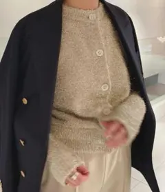 【FRAMeWORK】グリータークルーネックカーディガン 定価26400円