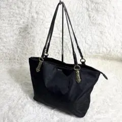 ☆美品☆アナスイ トートバッグ 肩掛け パレス 大容量 A4収納可 ブラック