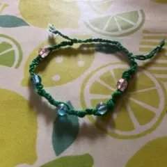 アンクレット ブレスレット革製　ハンドメイド