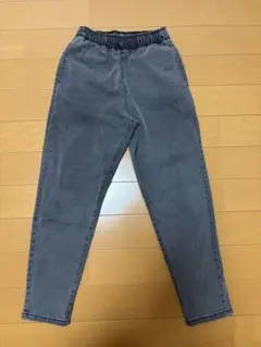 ストレッチデニムシェフパンツ GU 160 グレー　男女兼用