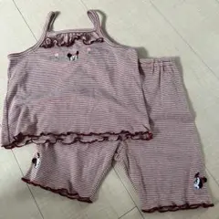 ミニーマウス ストライプ タンクトップ・パンツ セット