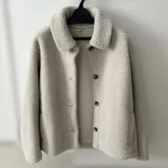 ボアフリースジャケット アイボリー