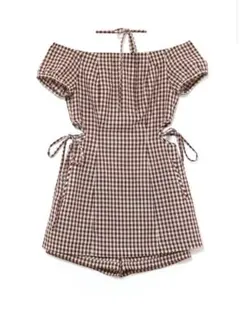 andmary Becky check mini dress black - メルカリ