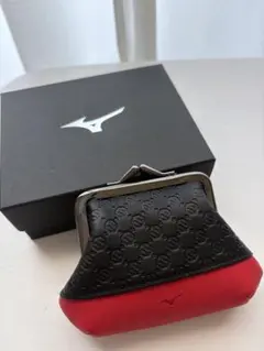 【新品・箱付き】MIZUNO ミズノ 本革 牛革 がま口 コインケース