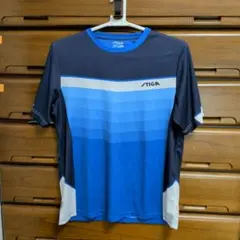 STIGA 卓球　リバーシャツ XL 青/紺