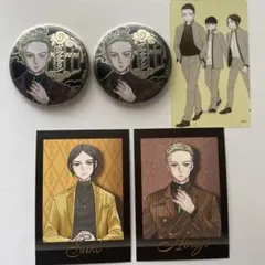 WINDBREAKER原画展　パシャこれ　缶バッジ　クリアシート　柊登馬佐狐浩太