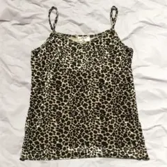 y2k フェアリーコア グランジ 平成 ギャル ヒョウ柄 ベロア キャミソール