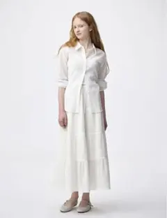 GU ティアードマキシスカート