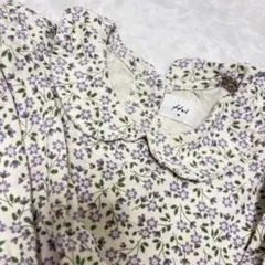 韓国ブランド子供服 100 花柄 長袖ワンピースM