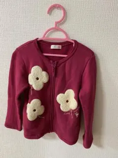 裏毛ジップアップカーディガン