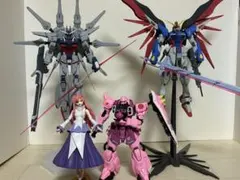 MGスラッシュザクファントム、ミーアザク、バスターガンダム、モビル