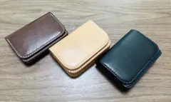 三つ折り財布 グリーン