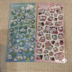 キャンディグリッターステッカー　シマエナガ　もちもちぱんだ　２点セット