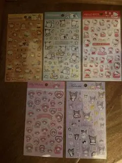 新品　クロミ　マイメロディ　ハローキティ　ポチャッコ　ポムポムプリン　シール