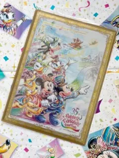 ディズニー　35周年 ハピエストセレブレーショングランドフィナーレクリアホルダー