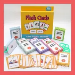 【新品】サイトワード 英語カード フラッシュカード 幼児教育 220枚セット