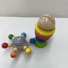 HABA 木製ラトル 2点セット がらがらのサムネイル