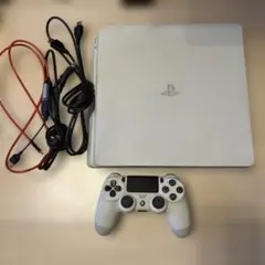 PlayStation 4 ホワイト 本体とコントローラー　ケーブル