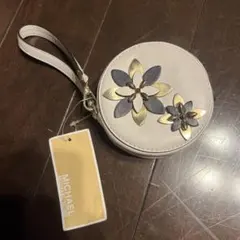 MICHAEL KORS フラワー装飾 コインケース レザー
