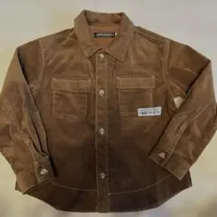 BeBe ブラウン コーデュロイ シャツ ジャケット 120