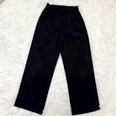 Dazy シーイン (M) ハイウエスト ワイドパンツ 美シルエット ストレッチ