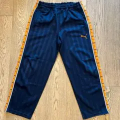 PUMA プーマ ネイビー オレンジ ストライプジャージ