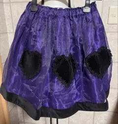 ゴスロリ ロリータ ハート ベルベット シースルー ミニスカート