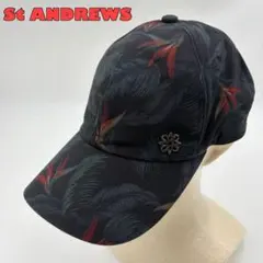 St ANDREWS セントアンドリュース バケットハット 総柄 ゴルフ ロゴ