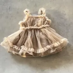 70 ベビー キャミソードレス チュール 結婚式 くすみピンク バースデー撮影