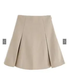grl インパン裏地付ボックスプリーツフレアミニスカート[mei41]