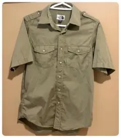 NORTH FACE 90s 半袖シャツ ミリタリー カーキのサムネイル