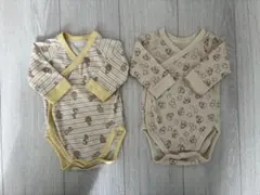 ユニクロ チップとデール 長袖ボディスーツ2枚セット