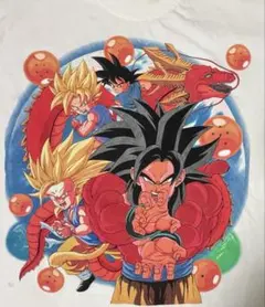 激レア ドラゴンボールGT 悟空 超サイヤ人4 ベジータベビー Tシャツ 