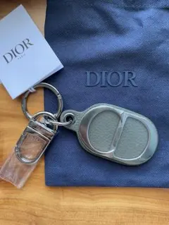 【新品】Dior CD ICON カーキレザー キーホルダー