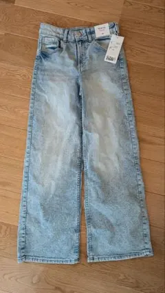 H&M ワイドレッグ デニム　パンツ 140cm 新品　ZARA　キッズのサムネイル