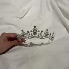ティアラ　卒業式　結婚式　シルバー