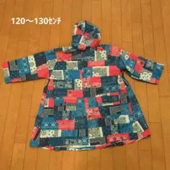 【美品】バンダナ柄　パッチワーク　レインコート