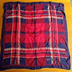値下げ　大判PIERRE BALMAIN チェック柄スカーフ