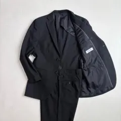 美品 Journal Works 洗える スーツ セットアップ 黒 A6 礼服