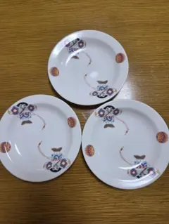 Noritake 皿 3枚セット 凧柄 染付のサムネイル
