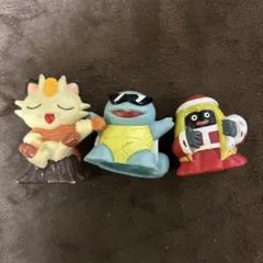 ポケモン　指人形　うたうニャース　グラサンゼニガメ　サンタルージュラ初期デザイン ポケモン 指人形 うたうニャース グラサンゼニガメ サンタルージュラ