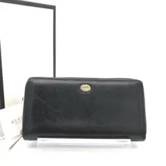 正規品　新品同様　グッチ財布　グッチインターロッキングG ラウンドファスナー