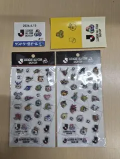 Jリーグ オールスター ぷくぷく シール 全2種セット ステッカー