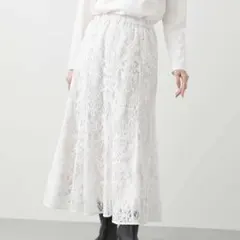 Gready Brilliant レースロングスカート 38 上品 フレア 美品のサムネイル
