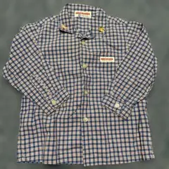 ミキハウス チェック柄 長袖シャツ 95cm