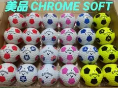 美品キャロウェイ CHROME SOFT等 サッカーボール柄 ロストボール24球のサムネイル
