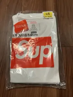 新品 supreme ヘインズ パックT 1枚のみ L 白