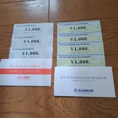 ビックカメラ　コジマ　お買い物優待券　７０００円分