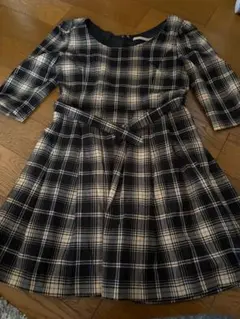 dazzlin チェック柄 長袖ワンピース Sサイズ